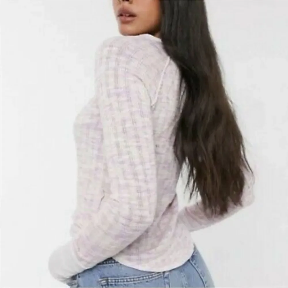 NWT Free People Spaced Out Long Sleeve-pink In Pink Combo 🌺